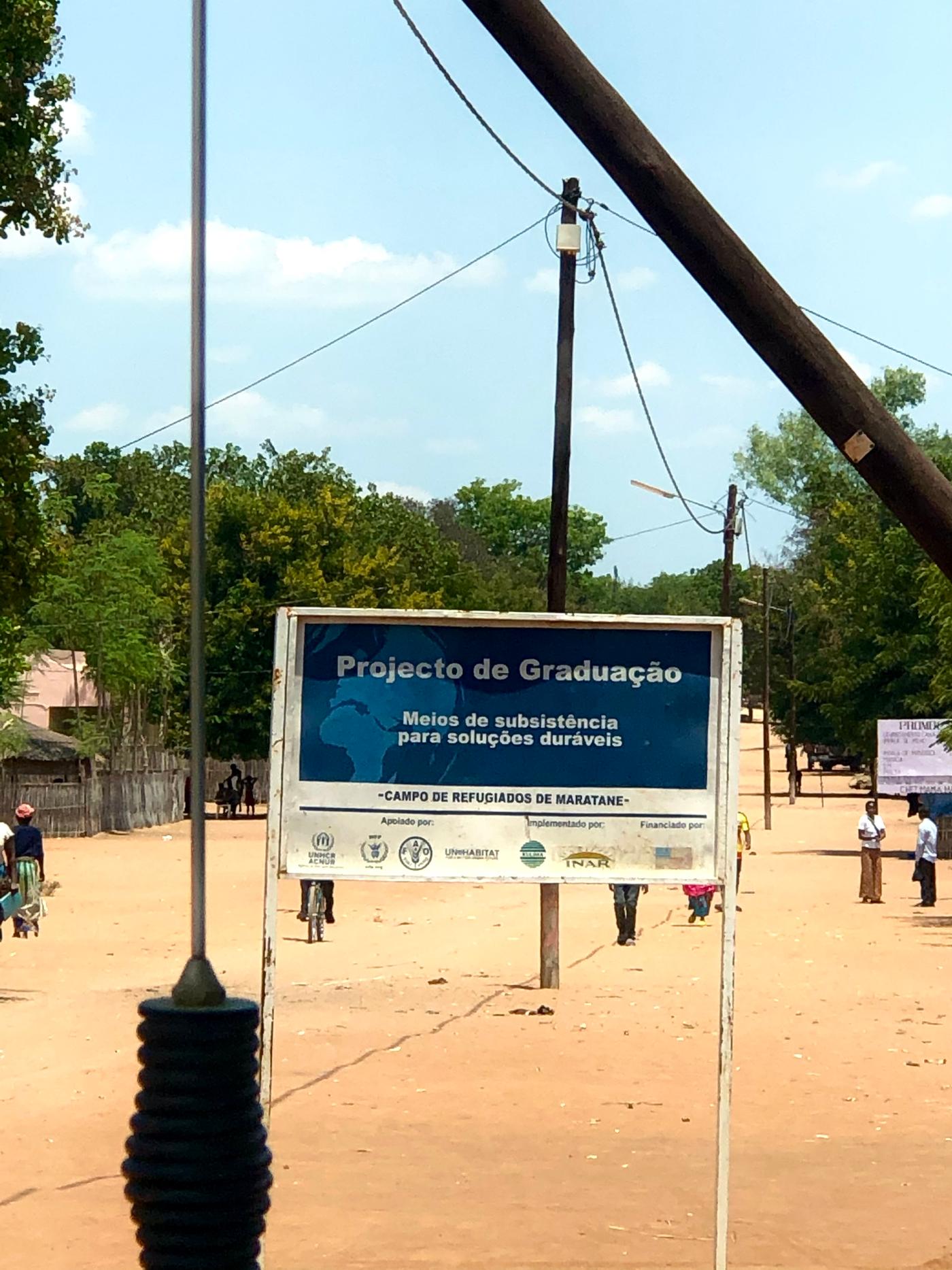 O Projeto de Graduação, assentamento de refugiados de Maratane